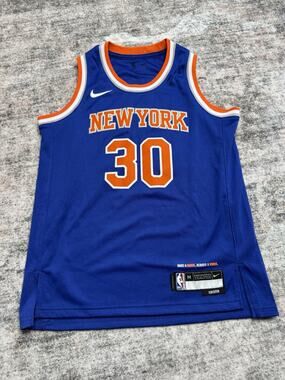 Julius Randle 30 Authentic YOUTH New York Knicks Nike Jersey M Icon Edition Blue